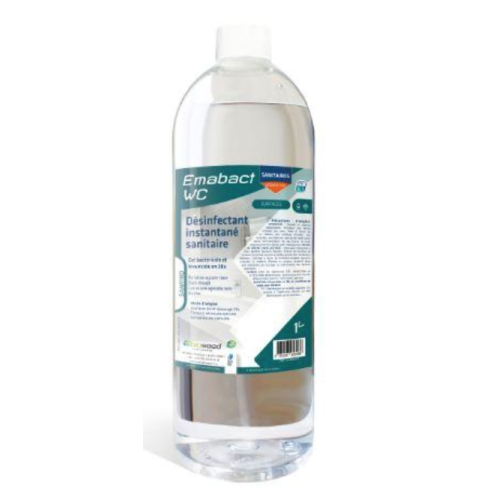 EMABACT DESINFECTANT WC EUCALYPTUS 1L (32 cartons de 12 bidons)