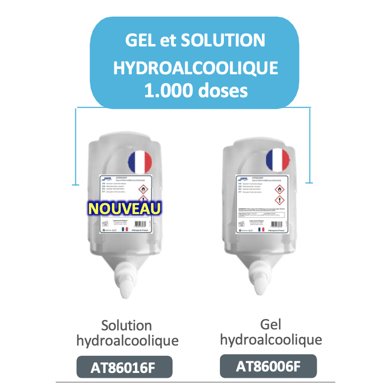 CARTOUCHE SOLUTION HYDROALCOOLIQUE 1L JOFEL