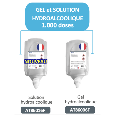 CARTOUCHE SOLUTION HYDROALCOOLIQUE 1L JOFEL