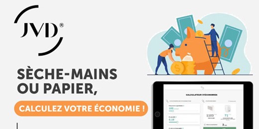 Sèche-mains ou papier, calculez l'économie réalisée !